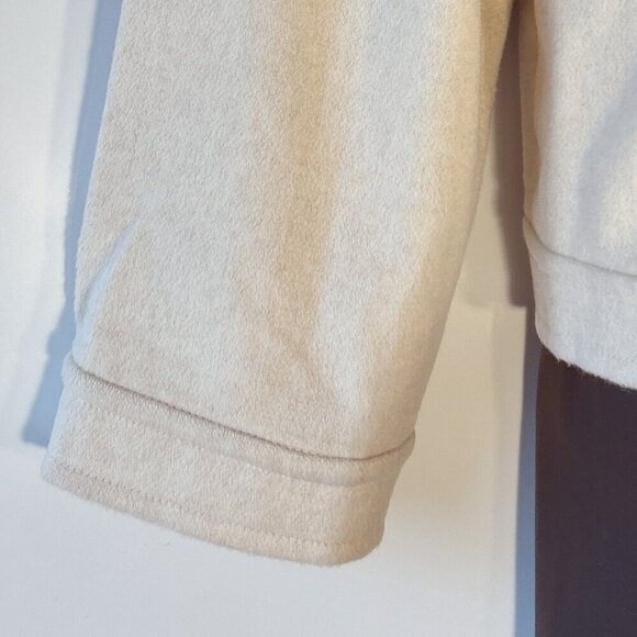 Time & True Wool Blend SZM Cream Boxy Oversized Cropped  Utility Jacket Western - Picture 4 of 8